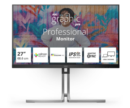 Monitor LED 27" (26,5"-28,4") AOC Q27U3CV